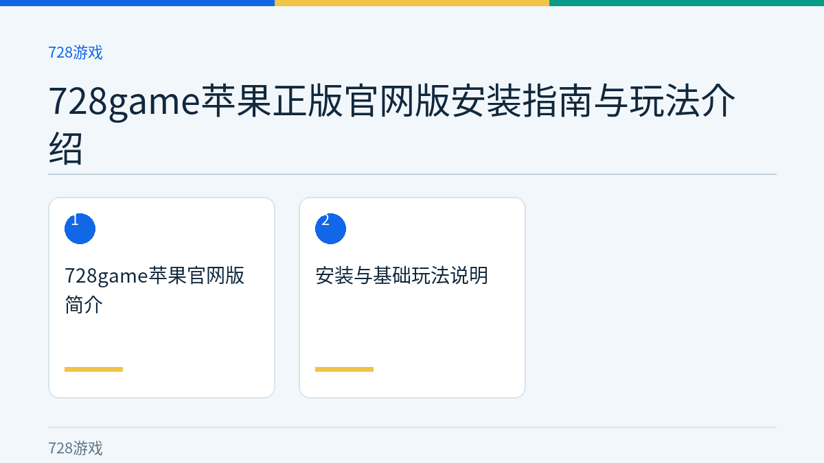 728game苹果正版官网版安装指南与玩法介绍文章内容示意图